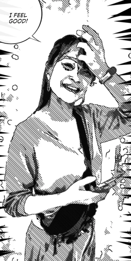 Manga panel after Mangatronic processing.
